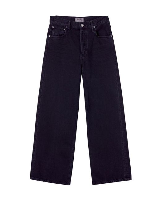 Agolde Blue Jeans With Belt Loops