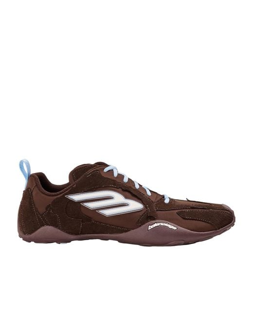 Balenciaga Brown Low-Top Sports Shoes for men