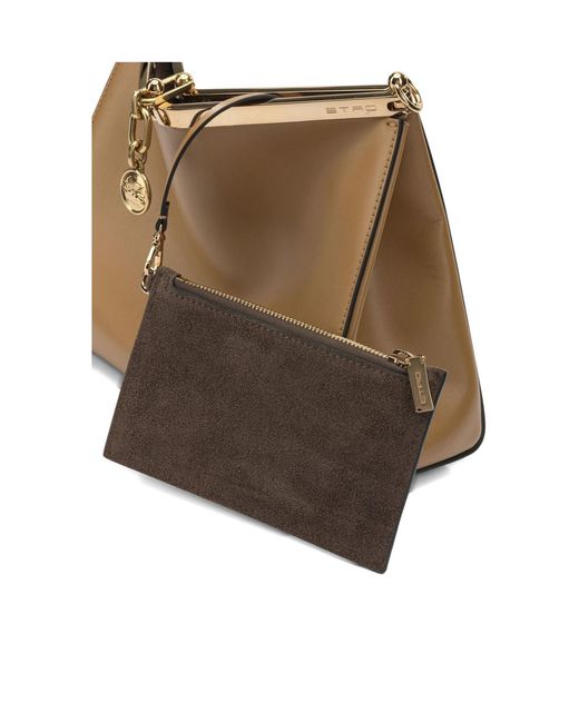 Etro Brown Vela Medium Shoulder Bag