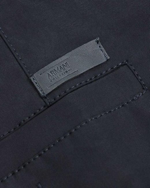 Armani Collezioni Blue Button Casual Jacket for men