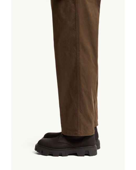 Moncler Brown Stretch Gabardine Pants for men