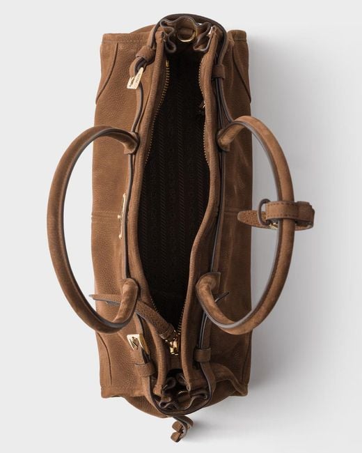 Prada Brown Bonnie Buckled Shoulder Bag