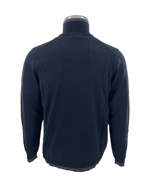 Boss Blue Logo Long-Sleeved Sweater for men