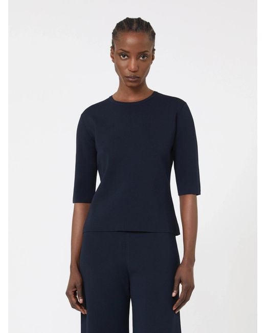 Max Mara Black Crew Neck Sweatshirt