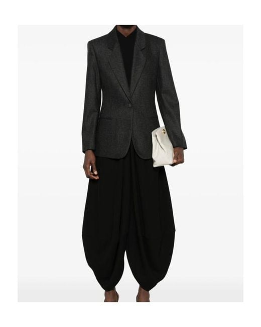 Giorgio Armani Black Long-Sleeve Blazer