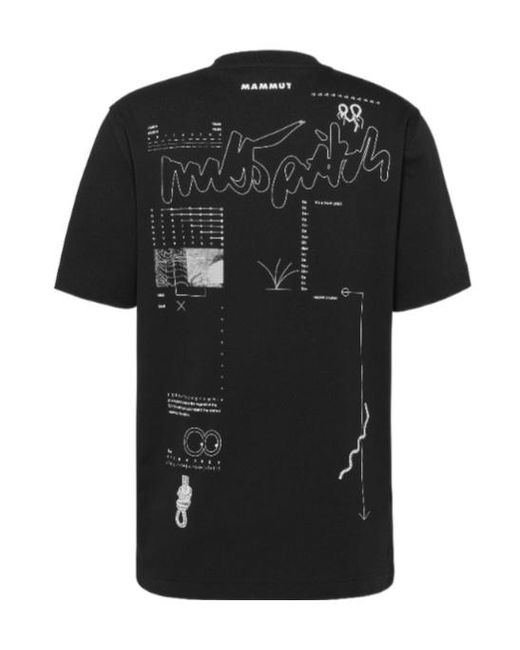 Mammut Black Base T-Shirt Multi-Pitch for men