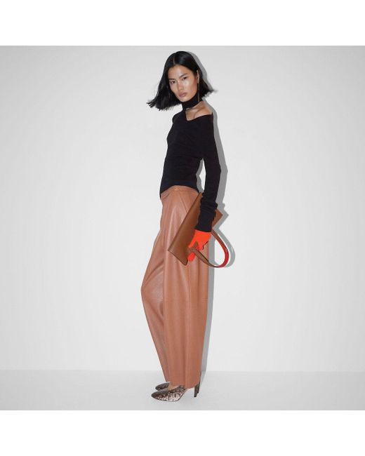 Fendi Multicolor Stitch Detailed Wide-Leg Trousers