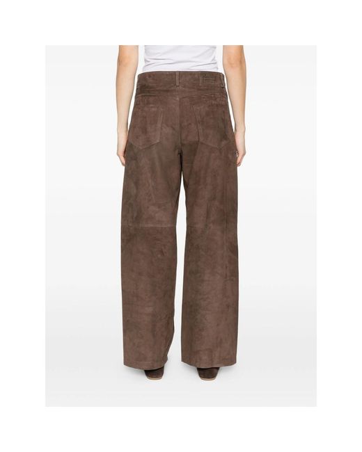 Max Mara Brown Multi-Pocket Casual Pants