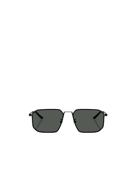 Emporio Armani Multicolor Geometric Frame Sunglasses for men