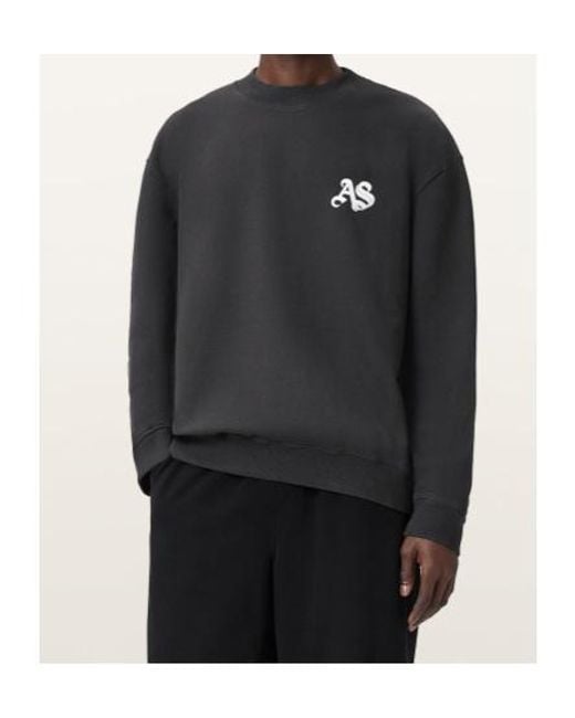AllSaints Gray Icon Crew for men