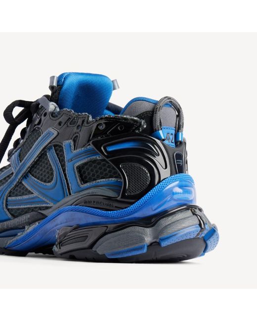 Balenciaga Blue Runner Gradient Mesh Sneakers for men