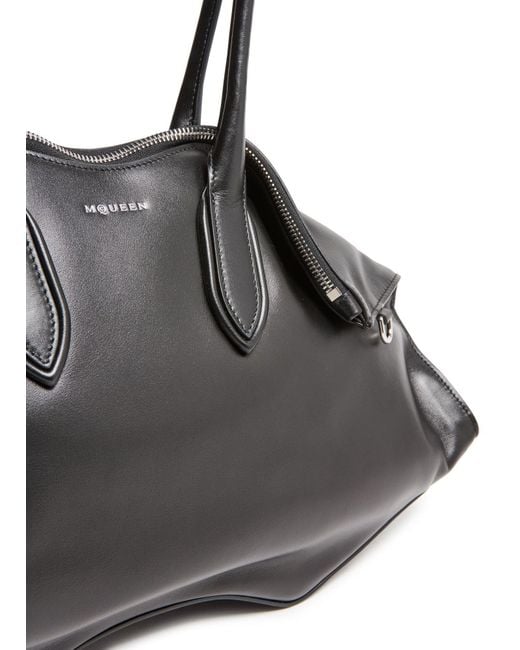 McQueen Black Manta Handbag