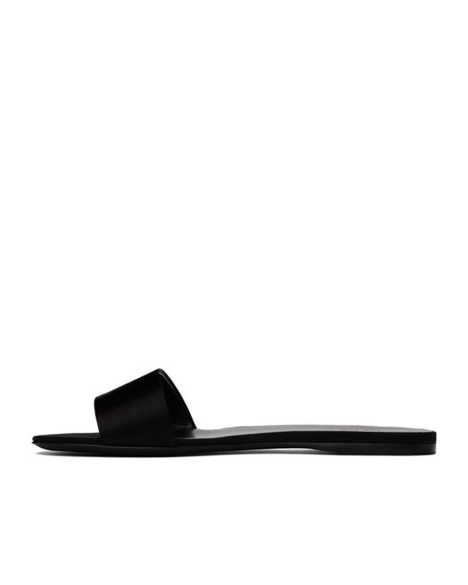 The Row Black Combo Flat Slippers