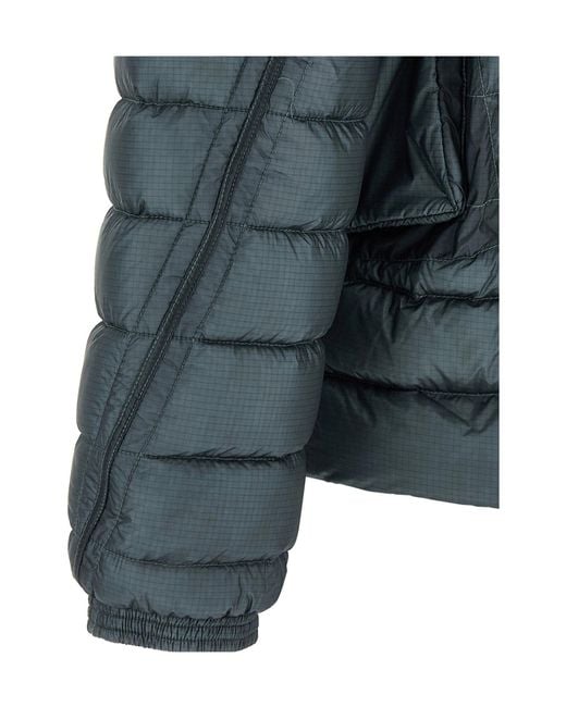 C P Company Blue Long-Sleeved Hooded Cotton Jacket for men