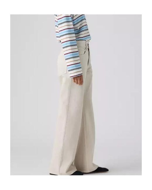 Levi's White Loose Boot Jeans