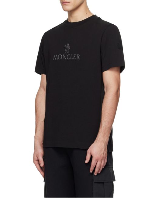 Moncler Black Logo T-Shirt for men