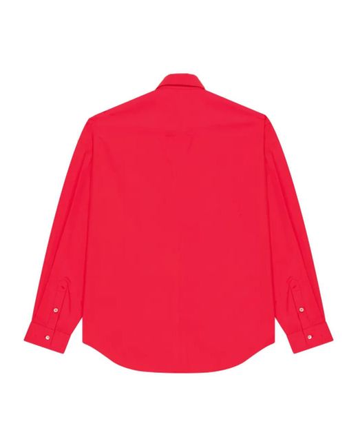 Laneus Red Button-Up Shirt