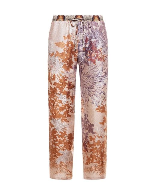 Pierre Louis Mascia Red Drawstring Casual Pants