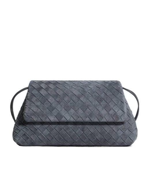 Bottega Veneta Gray Giorno Shoulder Bag