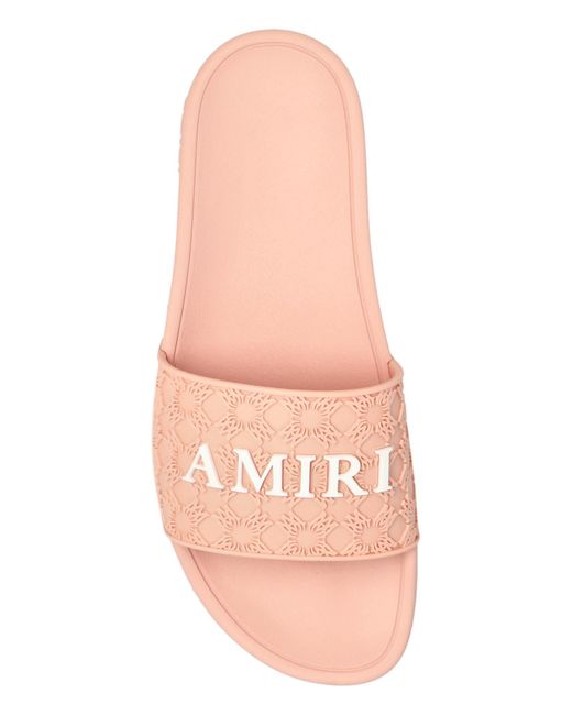 Amiri Pink Ma Quad Pool Slides