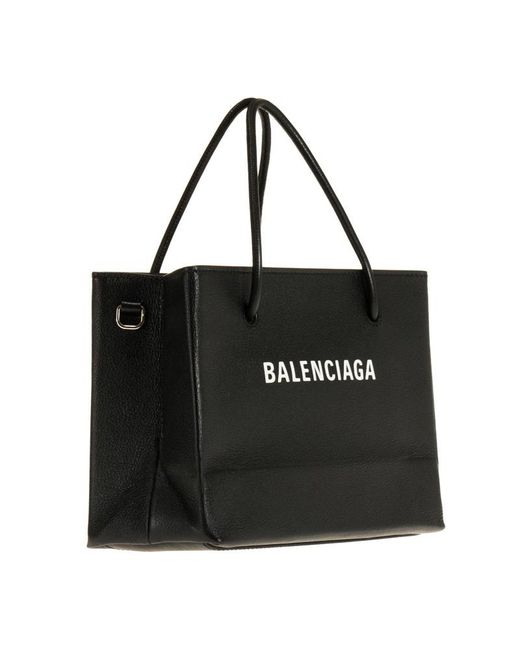 Balenciaga Black Logo Handbag