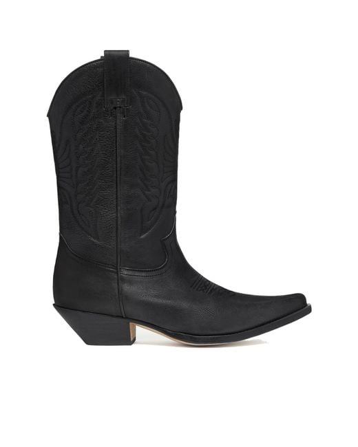 MM6 by Maison Margiela Black Florence Cowboy Boots for men
