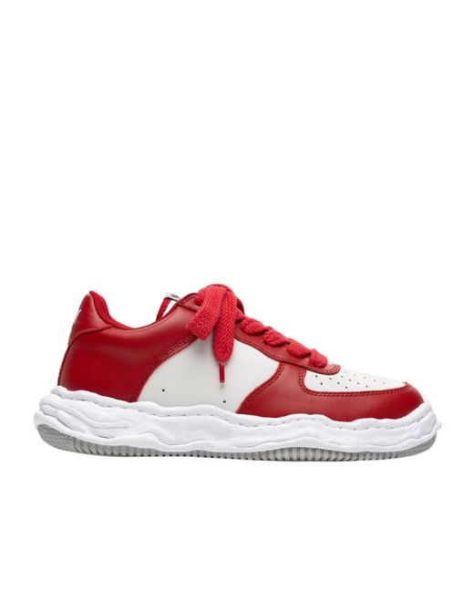 Maison Mihara Yasuhiro Red Wayne Low-Top Sneakers for men