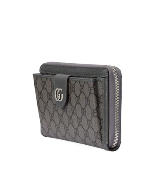 Gucci Gray Ophidia Gg Supreme Canvas Wallet for men