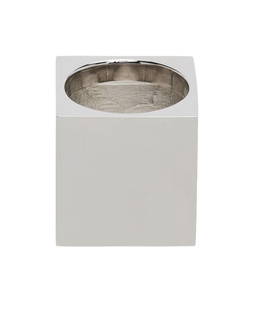 we11done Gray Logo Ring for men