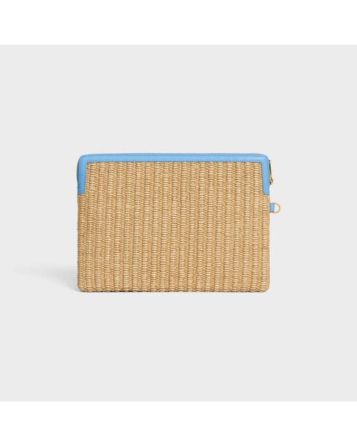 Céline Blue Small Pouch With Strap