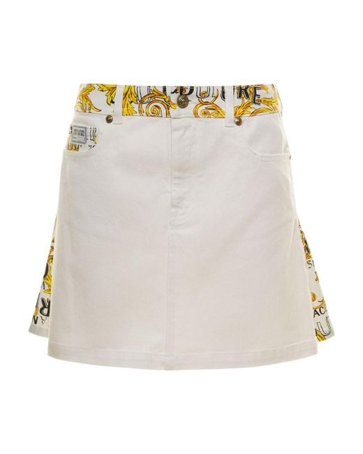 Versace Jeans Multicolor Couture High-Waist Mini Skirt