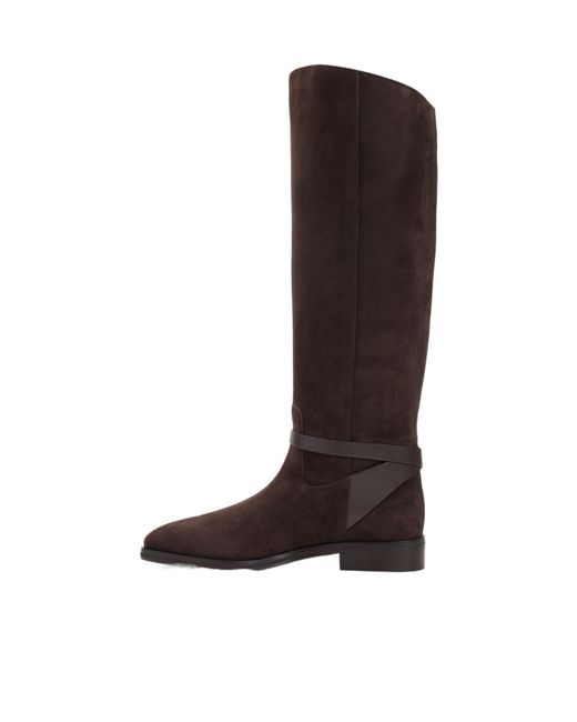 Jimmy Choo Brown Round Toe Boots