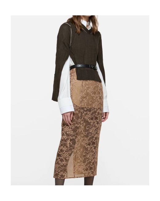 Acne Black Wrinkled V-Neck Jumper