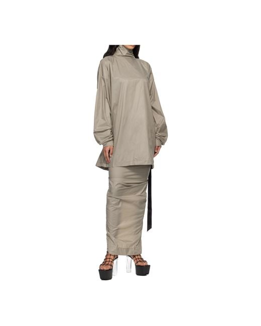 Rick Owens Natural Concordians Oversized Turtleneck Sweater