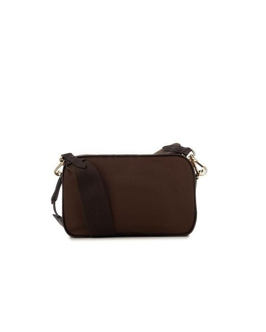 Prada Black Logo-Plaque Shoulder Bag