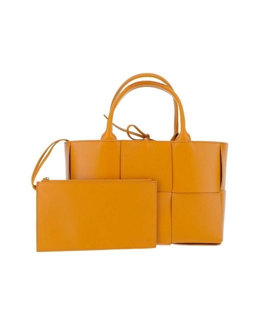 Bottega Veneta Orange Small Arco Tote