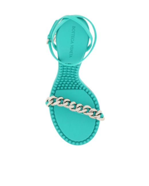 Bottega Veneta Blue Dot Leather 90Mm Sandals