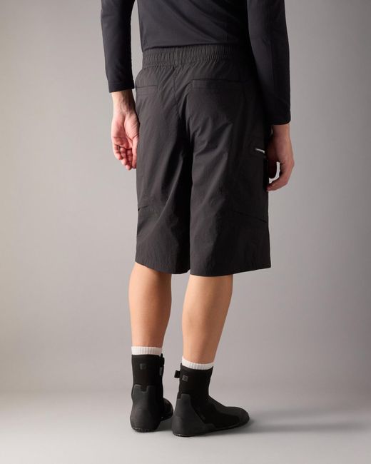 Moose Knuckles Black Flight Cargo Shorts for men