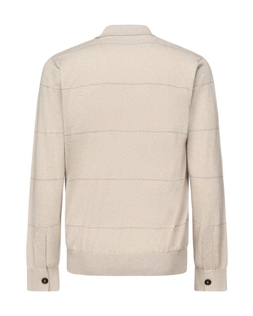 Eleventy White Button-Front Knitwear for men