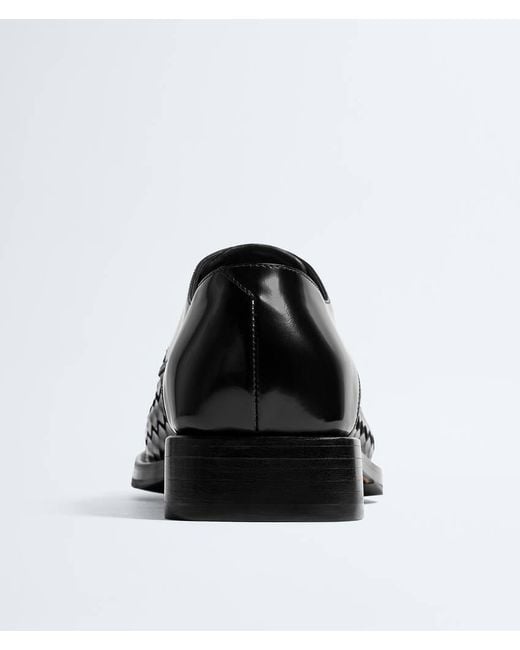 Bottega Veneta Black Smashed Lace-Up Shoe for men