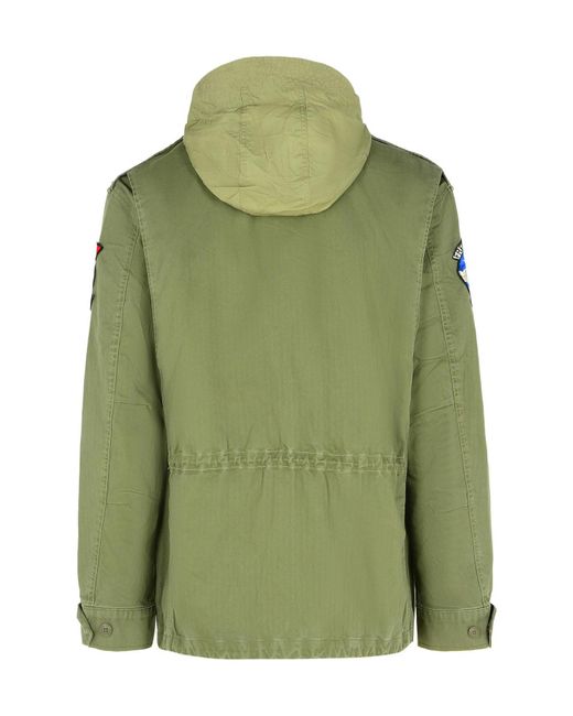 Polo Ralph Lauren Green Hooded Field Jacket for men