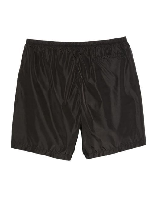 Palm Angels Black Drawstring Swim Trunks for men
