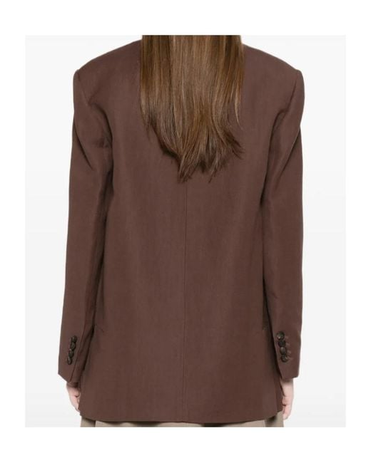 Brunello Cucinelli Brown Button Single-Breasted Blazer