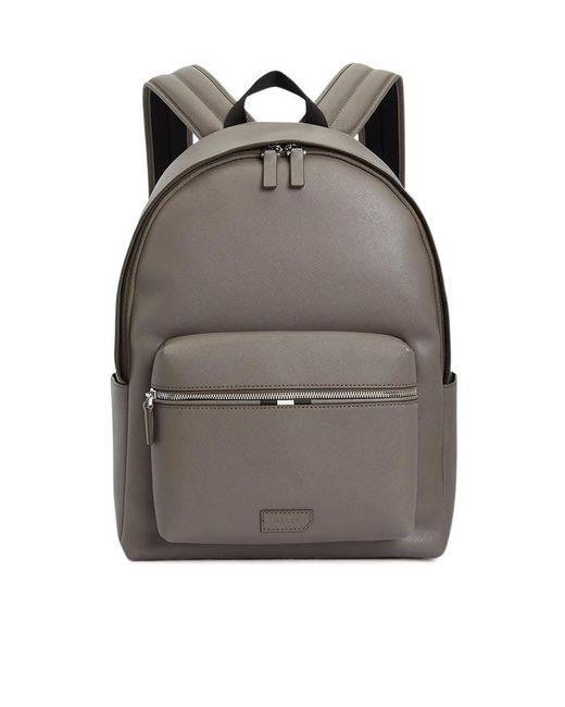 Bally Gray Zippered Backpack for men