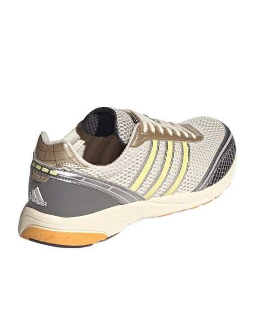 Adidas Originals White Adizero Adios Og Striped Sneakers for men