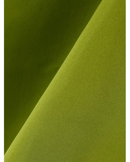 Emilia Wickstead Green V-Neck Open-Back Mini Dress