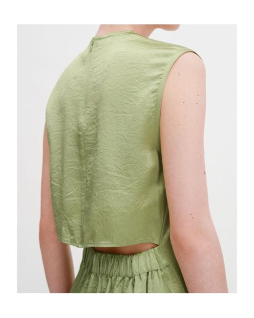 Filippa K Green Cut-Out Sleeveless Maxi Dress