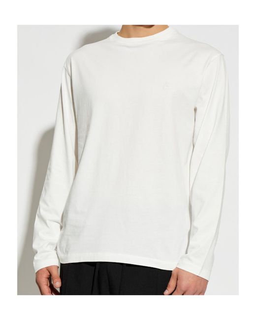 Jil Sander Blue Three-Pack Long-Sleeve T-Shirts for men