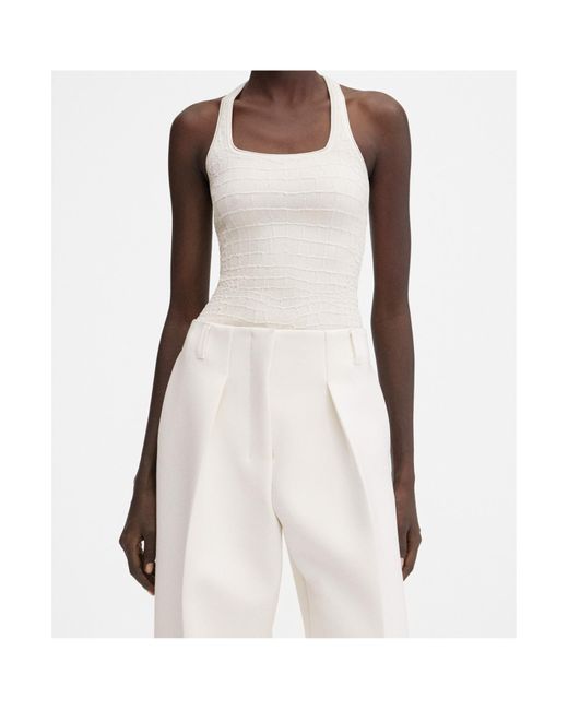 Jacquemus White The Scala Tank Top