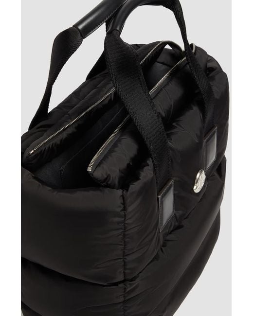 Moncler Black Logo Patch Padded Tote Bag